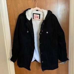 Levi’s oversized corduroy Sherpa trucker jacket